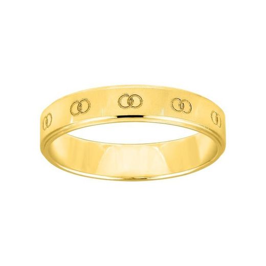 Anel de ouro 18k Argyor-MRM 4mm (18)290J40 Alianças Uniões gravadas a laser
