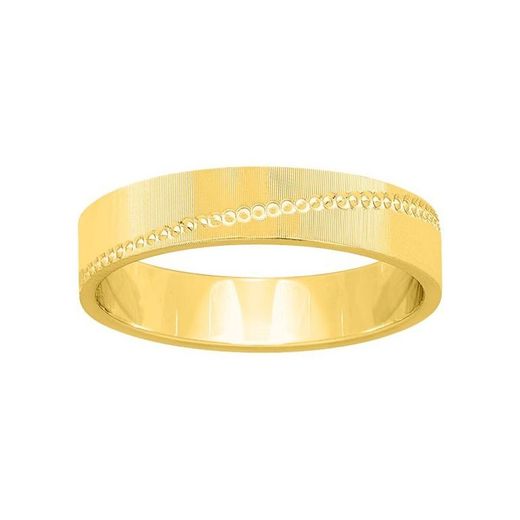 Anel de ouro 18k Argyor-MRM 4mm (18)298J40 Aliança Fantasia
