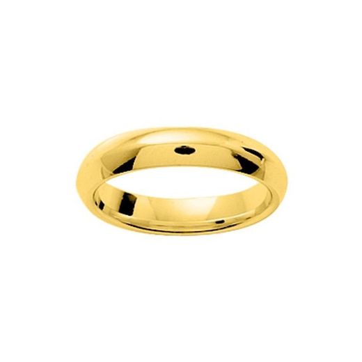 Anel de ouro 18k Argyor-MRM 4mm (18)BJ40 Aliança clássica abobadada