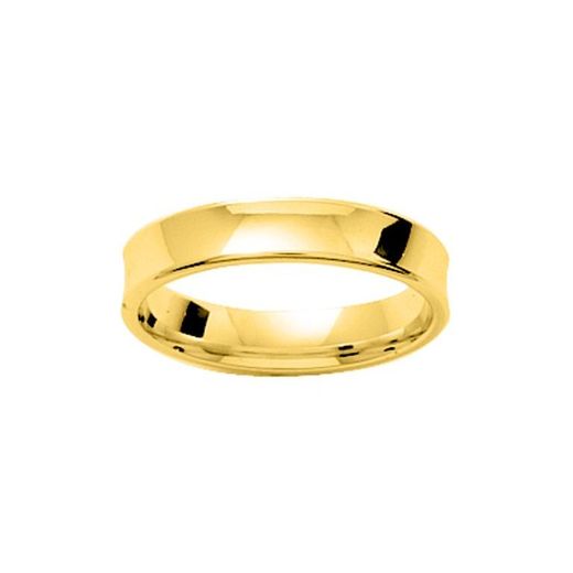 Bague en or 18 carats Argyor-MRM 4 mm (18)CJ40 Alliance concave classique