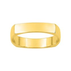Anillo Oro 18kts Argyor-MRM 4mm (18)E40J Alianza Clásica Cuadrada