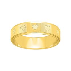 Anillo Oro 18kts Argyor-MRM 5mm (18)266J50 Alianza Grabado Laser Corazones