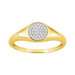 Anillo Oro 18kts Argyor MRM Hombre (18)1.7535.33 Sello Diamantes 0,11ct