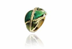 Anillo Oro 18kts Arior Botanic Grande Verde 3680900EPU