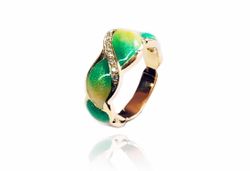 Anillo Oro 18kts Arior Botanic Pequeńa Verde 3680902EPU