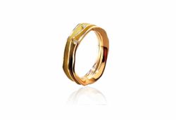 Anillo Oro 18kts Arior Fi Doble Con 2 Diamantes 3680847PU