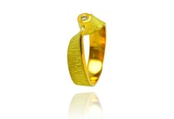 Anillo Oro 18kts Arior Moebius Con Diamante 3680890PU