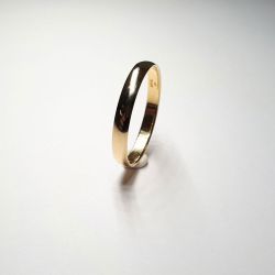 Anillo Oro 18kts Aro Liso 3mm A30/401