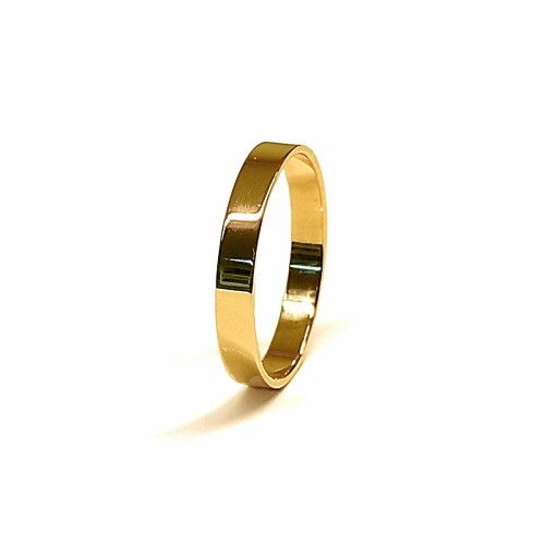 Anillo Oro 18kts Aro Liso 3mm A30/759