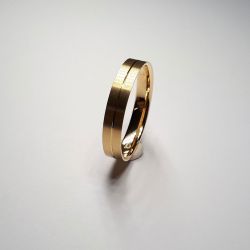 Anillo Oro 18kts Aro Ranurado 4mm A30/483