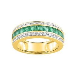 Anillo Oro 18kts Christian Bernard  (18)1.6030.E3 Diamantes Con Esmeraldas