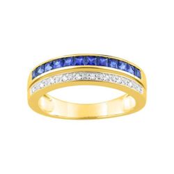 Anillo Oro 18kts Christian Bernard (18)1.6142.S3 Diamantes 0,05ct Con Zafiros