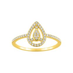 Anillo Oro 18kts Christian Bernard (18)1.6170.20 Lágrima Diamantes 0,21ct GH SI
