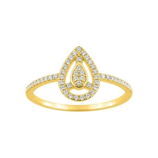 Anillo Oro 18kts Christian Bernard (18)1.6170.20 Lágrima Diamantes 0,21ct GH SI
