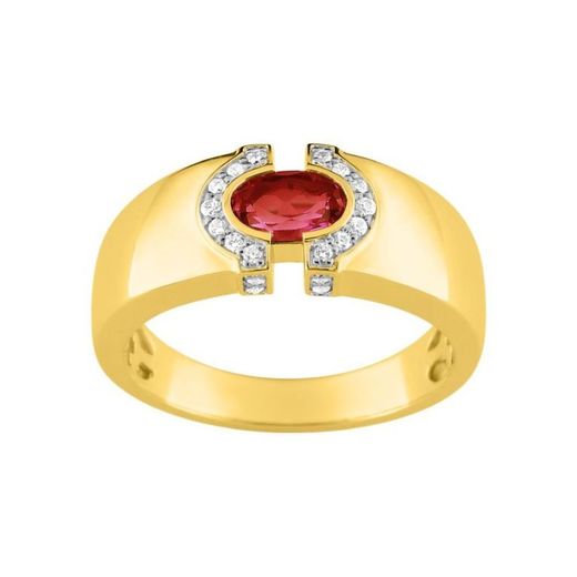 Anillo Oro 18kts Christian Bernard (18)7P071BRB2 Diamantes 0,10ct Con Rubí