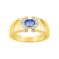 Anillo Oro 18kts Christian Bernard (18)7VP071BSB Diamantes 0,10ct Con Zafiro Central
