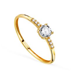 Anillo Oro 18kts Circonitas 19732
