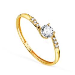 Anillo Oro 18kts Circonitas 19733-OA