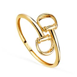 Anillo Oro 18kts Estribos En Brillo 19730 10mm