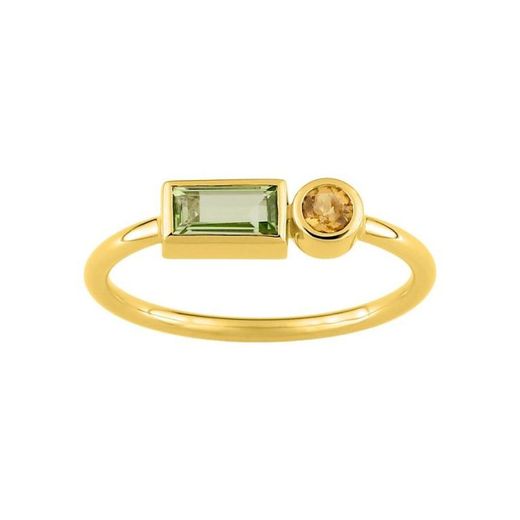 Bague Joelli en or 18 carats (18) J10009.B0 Péridot chromatique et citrine