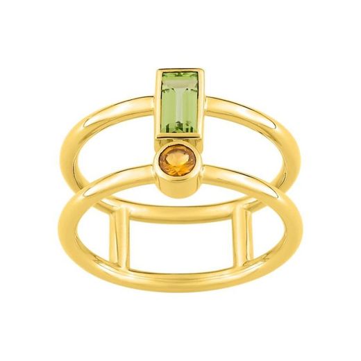 Anillo Oro 18kts Joelli (18)J10010.B0 Chromatic Peridoto Citrino