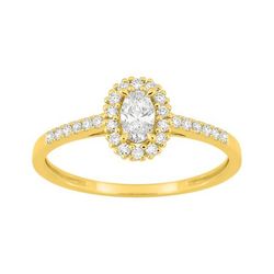 Anillo Oro 9Kts (9)9KLGD122Y Diamantes Laboratorio 0,38ct