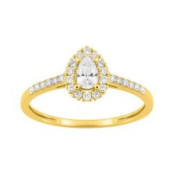 Anillo Oro 9Kts (9)9KLGD123Y Diamantes Laboratorio 0,38ct