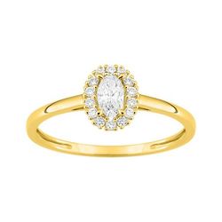 Anillo Oro 9Kts (9)9KLGD125Y Diamantes Laboratorio 0,30ct