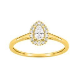 Anillo Oro 9Kts (9)9KLGD128Y Diamantes Laboratorio 0,29ct