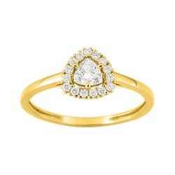 Anillo Oro 9Kts (9)9KLGD133Y Diamantes Laboratorio 0,31ct