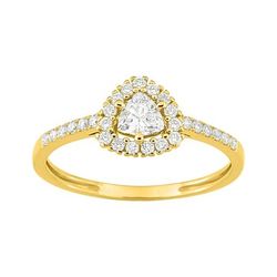 Anillo Oro 9Kts (9)9KLGD138Y Diamantes Laboratorio 0,39ct