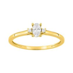 Anillo Oro 9Kts (9)9KLGD141Y Diamantes Laboratorio 0,22ct