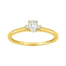 Anillo Oro 9Kts (9)9KLGD142Y Diamantes Laboratorio 0,21ct