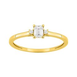 Anillo Oro 9Kts (9)9KLGD143Y Diamantes Laboratorio 0,27ct