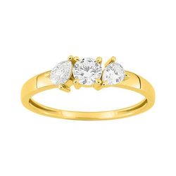 Anillo Oro 9Kts (9)9KLGD147Y Diamantes Laboratorio 0,55ct