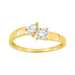 Anillo Oro 9Kts (9)9KLGD148Y Diamantes Laboratorio 0,40ct