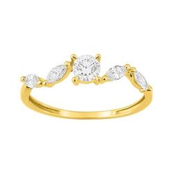 Anillo Oro 9Kts (9)9KLGD149Y Diamantes Laboratorio 0,50ct