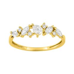 Anillo Oro 9Kts (9)9KLGD151Y Diamantes Laboratorio 0,46ct