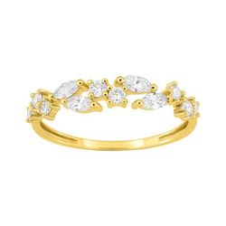 Anillo Oro 9Kts (9)9KLGD153Y Diamantes Laboratorio 0,47ct