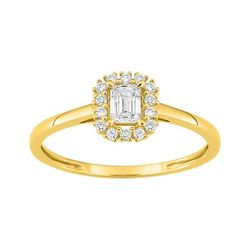 Anillo Oro 9Kts (9)9KLGD159Y Diamantes Laboratorio 0,36ct