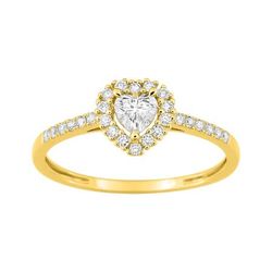 Anillo Oro 9Kts (9)9KLGD162Y Diamantes Laboratorio 0,37ct