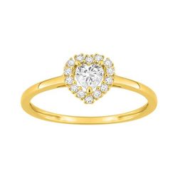 Anillo Oro 9Kts (9)9KLGD163Y Diamantes Laboratorio 0,29ct