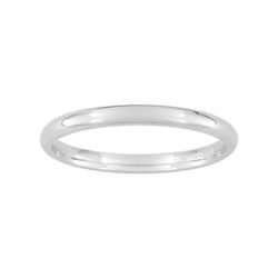Anillo Oro Blanco 9kts Argyor-MRM 2mm (9)9112320 Clásica Media Cańa