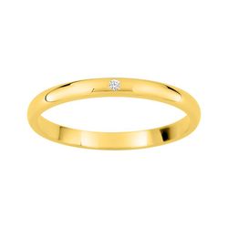 Anillo Oro 9kts Argyor-MRM 2mm (9)AR9731J20 Alianza Diamante 0,01ct