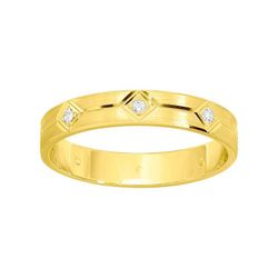Anillo Oro 9kts Argyor-MRM 3,5mm (9)9K316J35D Alianza Diamante 0,08 ct