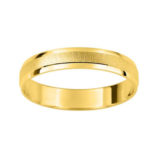 Anel de ouro 9kt Argyor-MRM 3,5 mm (9)AR9495J35 Aliança côncava facetada