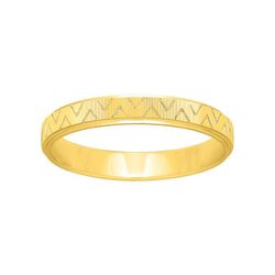 Anillo Oro 9kts Argyor-MRM 3mm (9)9K264J30 Triangulo Grabado Láser