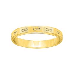 Anillo Oro 9kts Argyor-MRM 3mm (9)9K265J30 Infinito Grabado Láser
