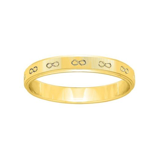 Anello in oro 9 kt Argyor-MRM 3 mm (9) 9K265J30 Incisione laser Infinity
