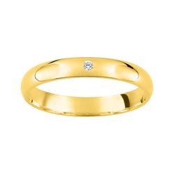 Anillo Oro 9kts Argyor-MRM 3mm (9)AR9721J30 Alianza Diamante 0,015ct
